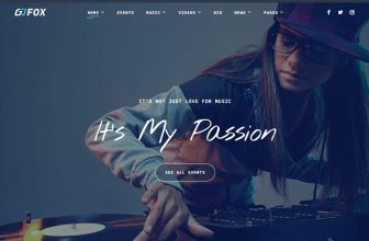 8 meilleurs modèles de sites Web DJ (HTML et WordPress)